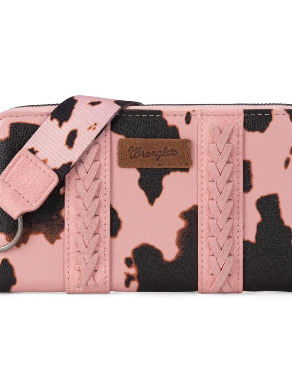 Wrangler Cow Print Wallet - Pink